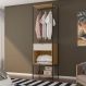 Guarda-Roupa Closet Modulado Maverick 1 Gaveta Carvalho e Off White 59 cm