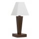 Abajur de Mesa 29 Wengue C/ Cúpula 1 Lâmp. Bivolt