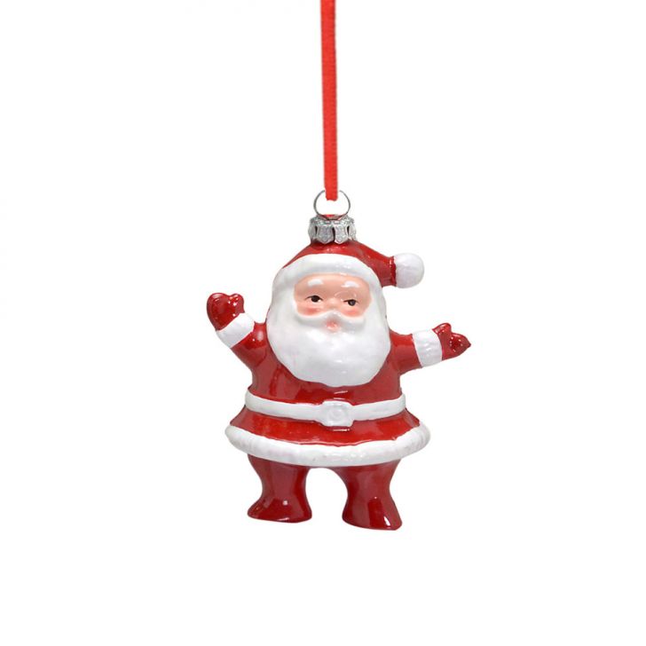 Enfeite Natalino para Árvore Espressione Papai Noel Vermelho 11 cm