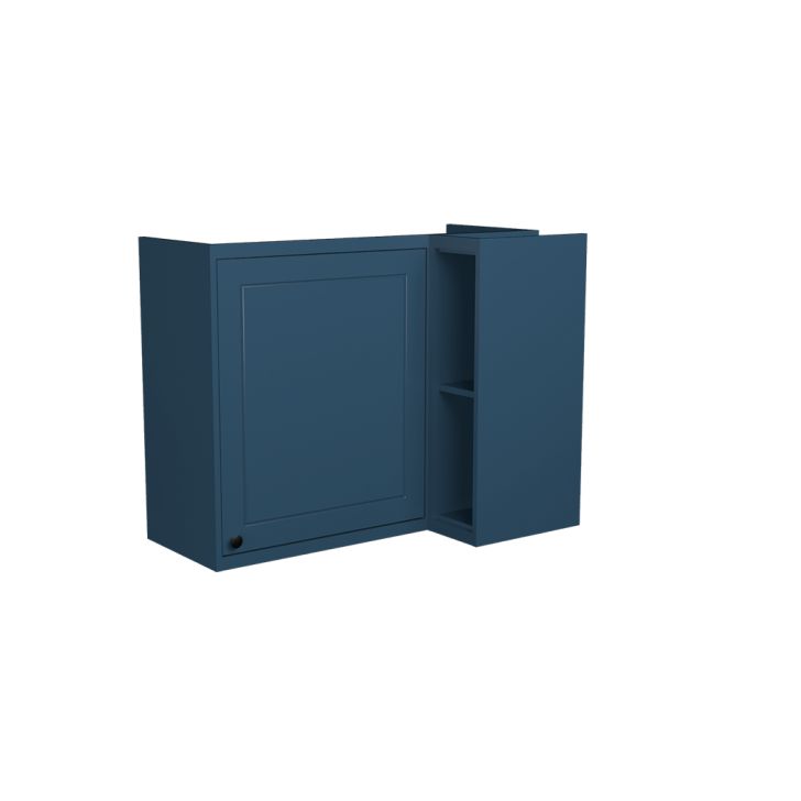 Armário Aéreo de Canto Évora 1 Porta Azul Orion