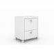 Gaveteiro para Escritório 02 Gavetas ME4112 Branco - Tecno Mobili