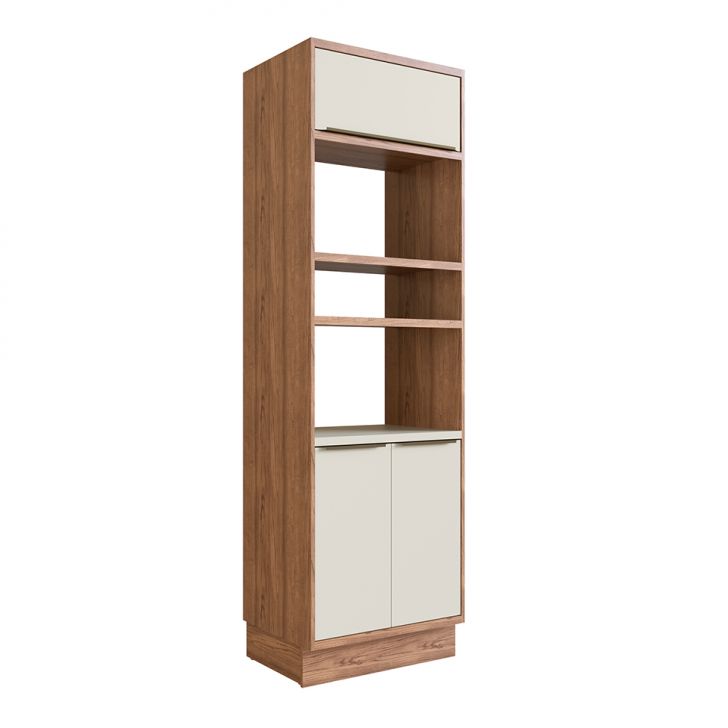 Paneleiro Ten 3 Portas Freijó e Argila