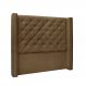 Cabeceira Vicenza Para Cama Box Solteiro 90 cm Suede Caramelo - D'Rossi
