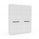 Guarda-Roupa Casal Lisboa 4 Portas 4 Gavetas Branco