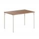 Mesa de Jantar Retangular 1,2m 1586 Carraro Freijó/Prata