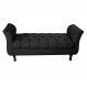 Recamier Grecia Decorativa 140cm Suede Preto - Montanaris Decor