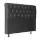 Cabeceira Casal 140cm Emilia Suede Preto ID Milani Store