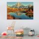 Tela Decorativa em Canvas Outono no Lago