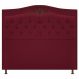 Cabeceira Estofada Yasmim 140 cm Casal Suede Bordô - Amarena Móveis