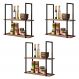 Kit 3 Prateleiras Multiuso Industrial 60 cm Ariel Demolição - Pallazio