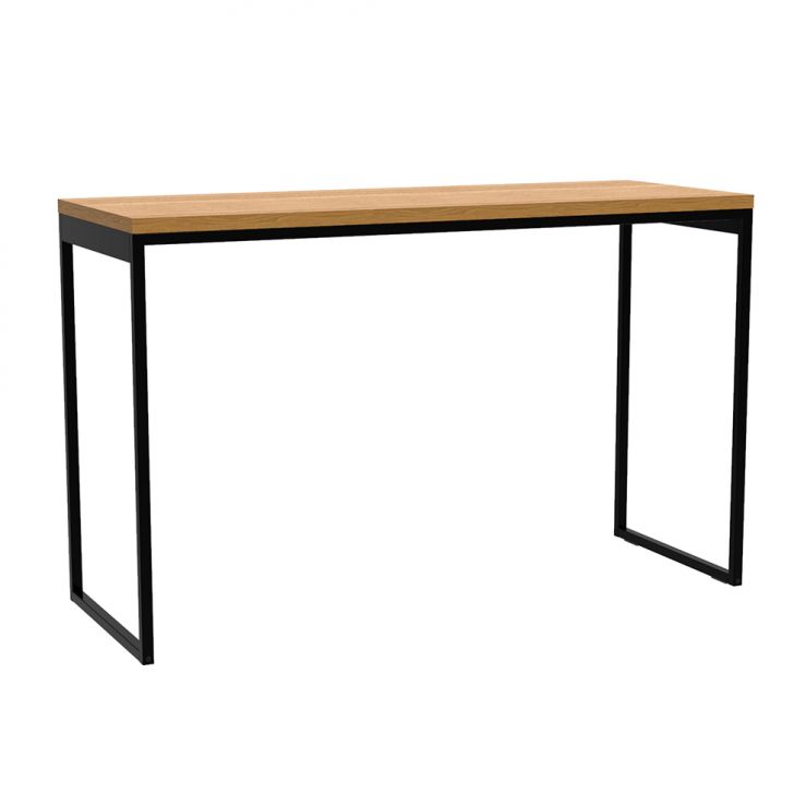 Escrivaninha Stanford Amêndoa e Preta 120 cm