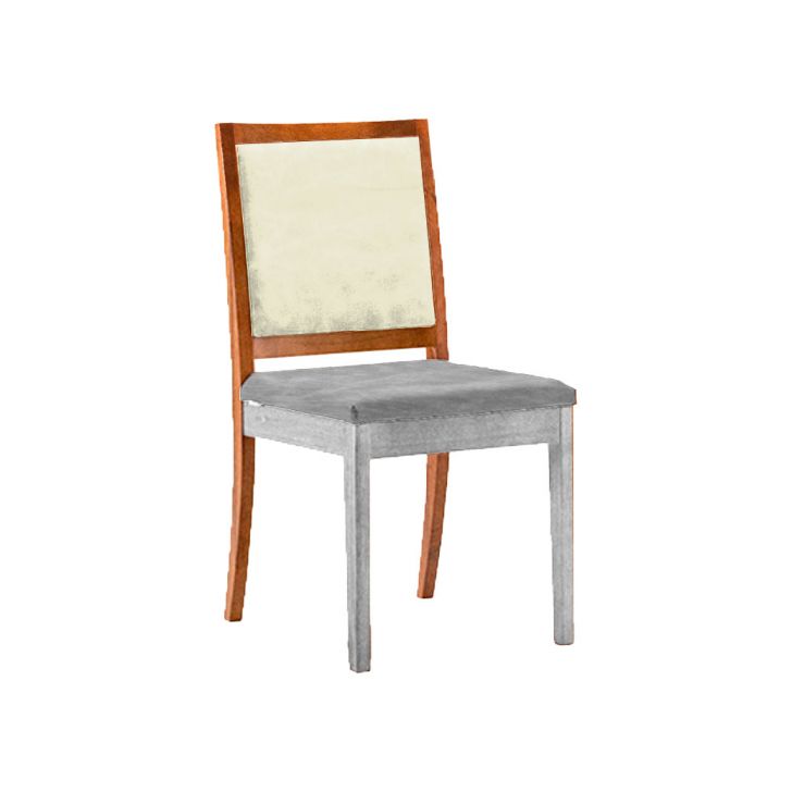 Encosto Moldura Iguatemi Madeira Maciça Avelã Linho Cru