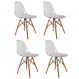 Conjunto com 4 Cadeiras Charles Eames Cristal