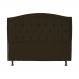 Cabeceira Solteiro 90cm Para Cama Box Diana Suede Marrom - DS Estofados