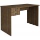 Escrivaninha Mesa Escritorio 2 gavetas ME4165 Nogal Tecno Mobili