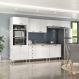 Image of Cozinha Completa Maranello 100% MDF 12 Portas 4 Gavetas Branco MO895CL43NXSMOB