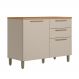 Balcão Com Tampo 1 Porta Argentina Jequitiba Off White
