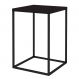 Mesa Lateral Quadrada Cube Preta 58 cm