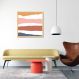 Quadro Abstrato Sand Colors 43x43 Caixa Marfim