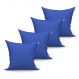 Conjunto de Capas de Almofadas com 4 peças Texturizada Azul 60x60 cm