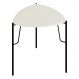 Mesa Lateral Para Sala de Estar Baixa Pés Industrial Preto Alef I03 Luna - Lyam Decor
