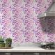 Adesivos de Azulejos Ladrilhos Cartela Mármore Rosa e Branco 14-20x20cm