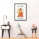 Quadro Frase Divertida Meditação 43x30 Caixa Preto