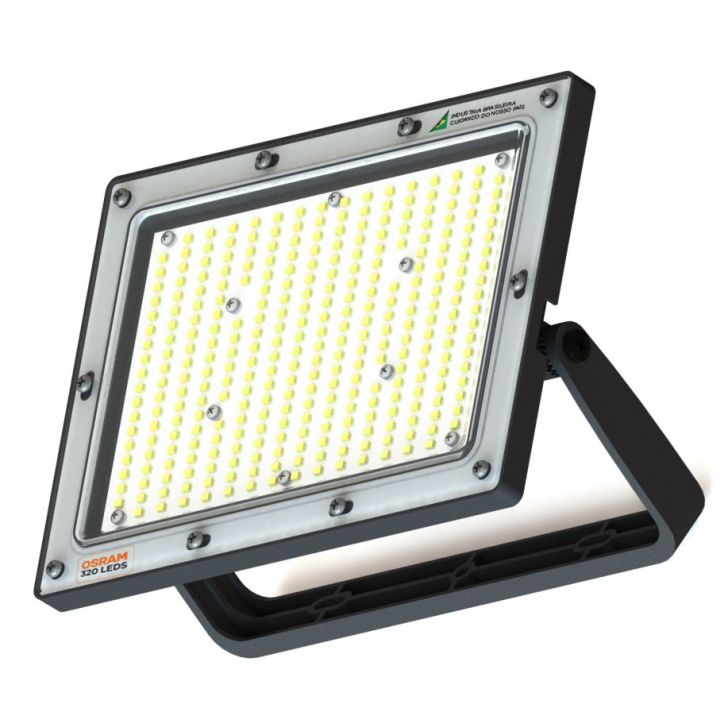 Refletor 400w Led Osram 36000lm Slim Bivolt Ip66 Branco Frio