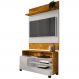 Painel Guaratuba E Rack Pipa Tv 48 Pol 108 cm Naturalle Off White BECHARA