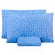 Jogo de Lençol King Classic Estampado 160 Fios 3 Peças - Poa Azul