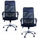 Kit 02 Cadeiras Giratórias Para Escritório Excellence Office F03 Preto- Lyam Decor