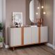 Buffet Eva 4 PT Off White e Cinamomo