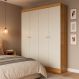 Guarda-Roupa Casal Boreal 4 Portas Carvalho e Off White