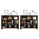 Kit 2 Nichos Organizadores Multifuncionais com Rodízios Toys Q01 Preto - Mpozenato