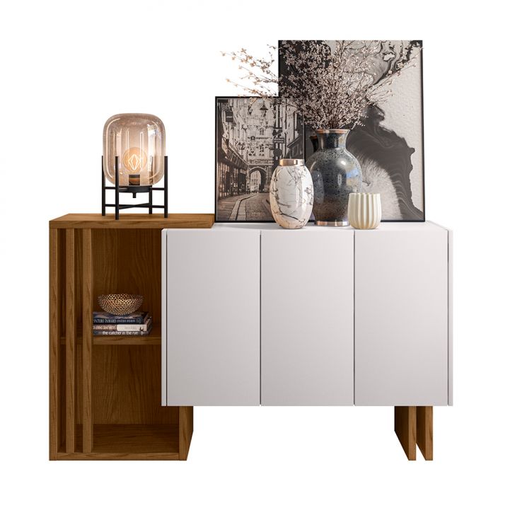 Buffet Berlim 3 PT Ypê e Off White