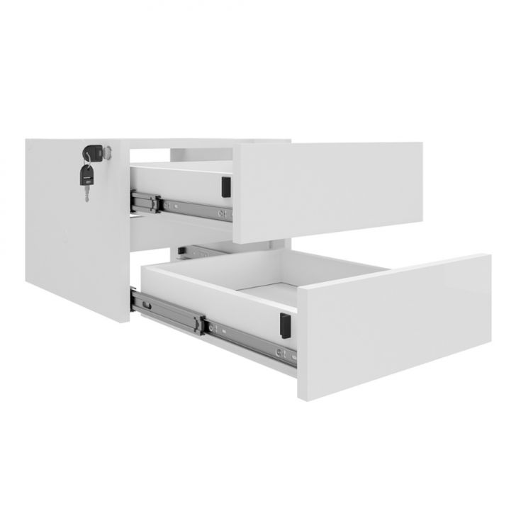 Gaveteiro Suspenso Helen 2 GV Branco