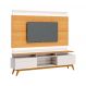 Rack com Painel Classic +2G 2.2 com LED Nature com Off White - Imcal Móveis