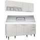 Armário de Cozinha CP01 Com Pia 180cm Pérola Z34 Branco - Mpozenato