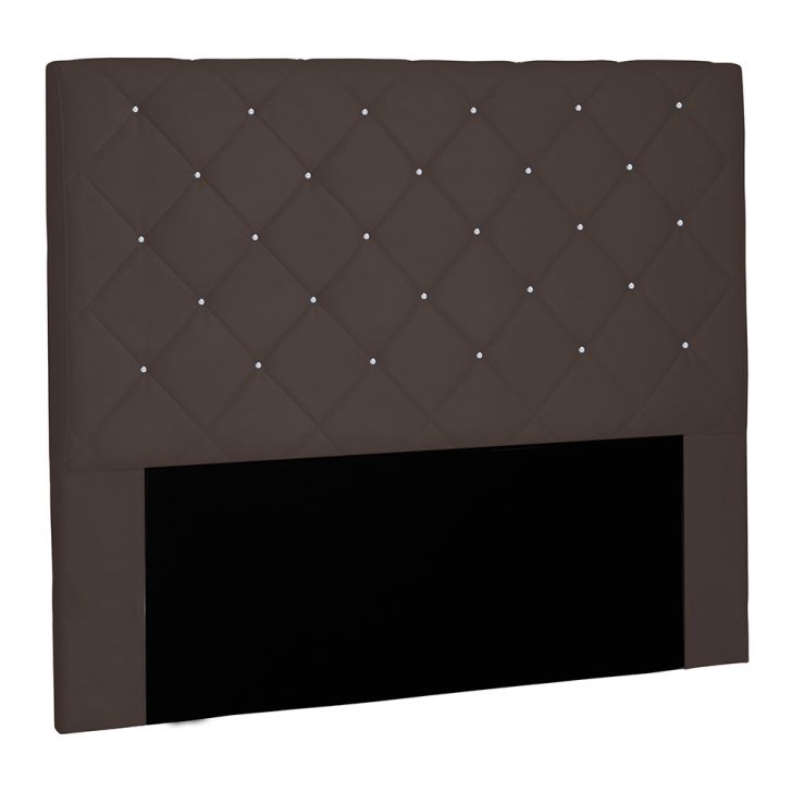 Cabeceira Casal Tânia Suede Café