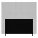 Cabeceira Cama Box Casal King Size Leiria 195cm Corano Branco - Desk Design