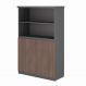 Estante Alta com 3 Prateleiras Golden Freijo Preto