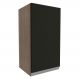 Armário de Cozinha Aéreo 35 cm 1 Porta Rustic/Preto Glamy Madesa