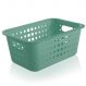 Caixa Organizadora Plástico 5l Casa Organize Cesto Closet Verde Menta
