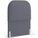 Cabeceira Cama Box 100cm Orgânica Lanna W01 Suede Cinza - Lyam Decor