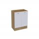 Balcão de Cozinha Ditália Denver Riviera com Branco CD-1012