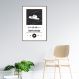 Quadro Gênero Musical Sertanejo 60x43 Filete Marrom Branco
