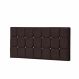 Painel Estofada Espanha 100CM Solteiro Strass Suede Marrom - D A DECOR