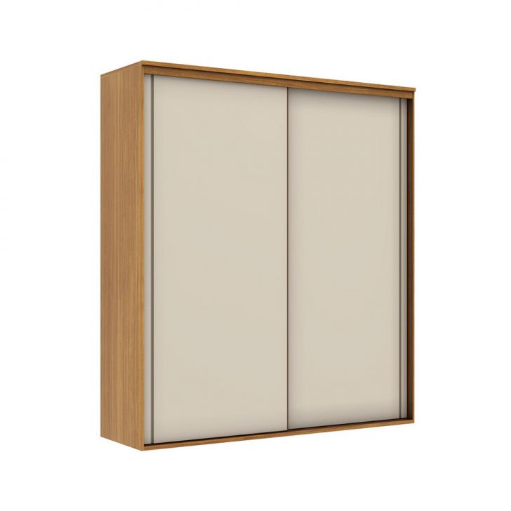 Image of Guarda-roupa Casal Inovatto 100% Mdf 2 Portas 6 Gavetas Freijó E Off White PLA-MO895CL33YTYMOB