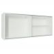 Armário De Cozinha Aéreo 100% MDF 2 Portas de Correr de Vidro Branco Acordes Madesa