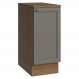 Balcão de Cozinha 35 cm 1 Porta Rustic/Cinza Vik Madesa